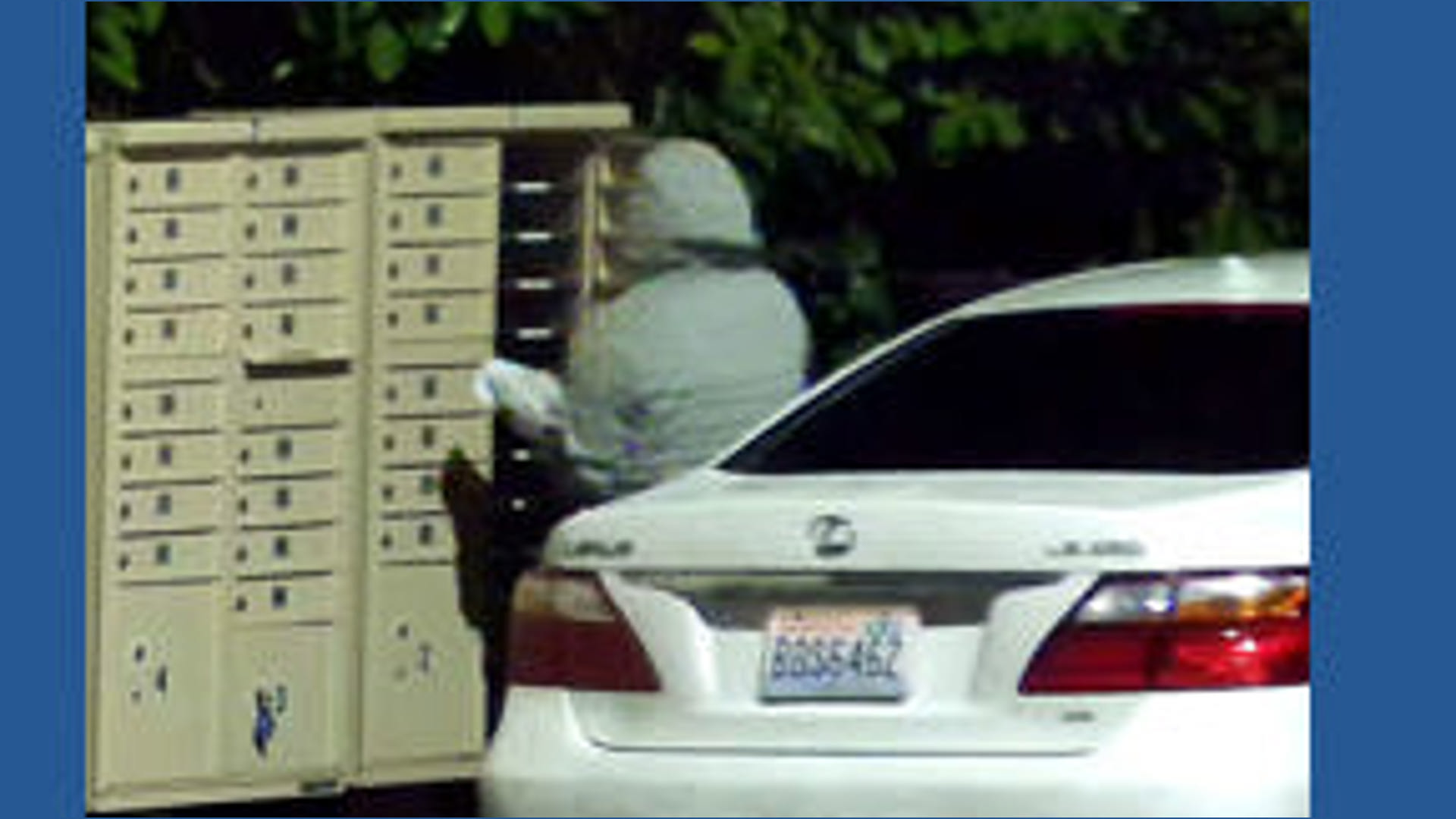 Caught on camera: Mailbox thieves hit neighborhoods