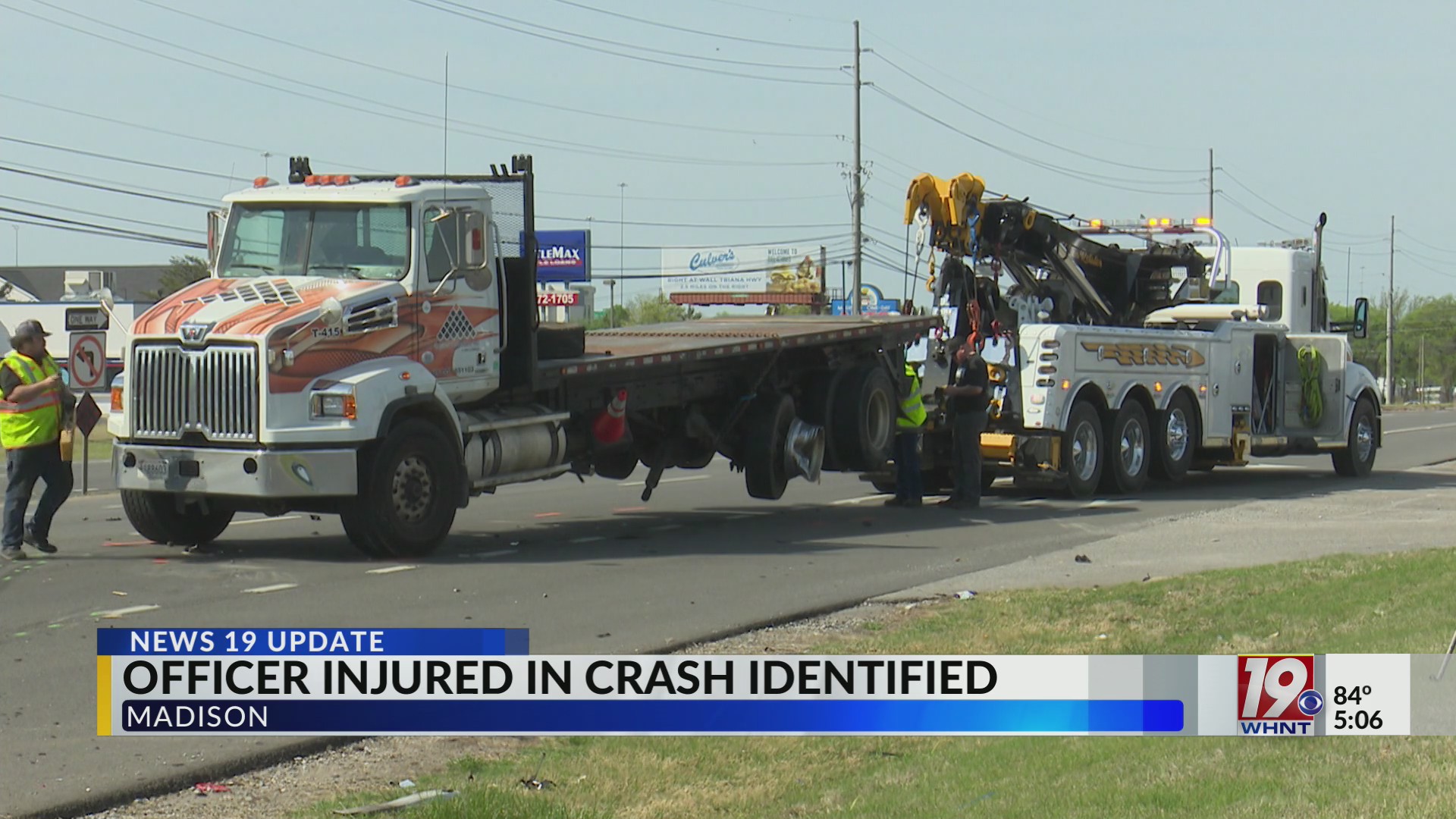 Officer injured in crash identified | April 2, 2026 | News 19 at 5 p.m.
