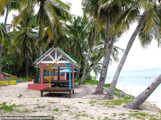 It offers a slice of paradise with its white sand beaches and coconut pals, though this is reduced to a small area of the island 