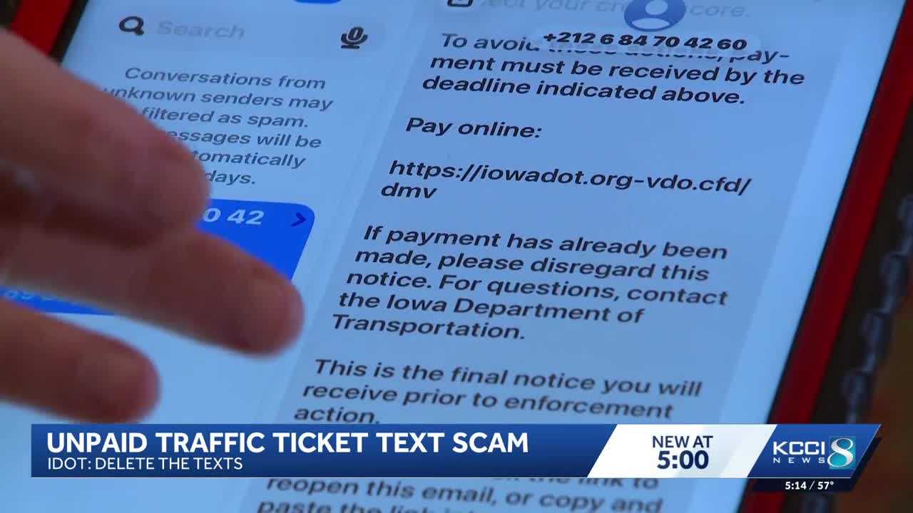 Iowa DOT warns of texting scam threatening drivers with arrest over ...