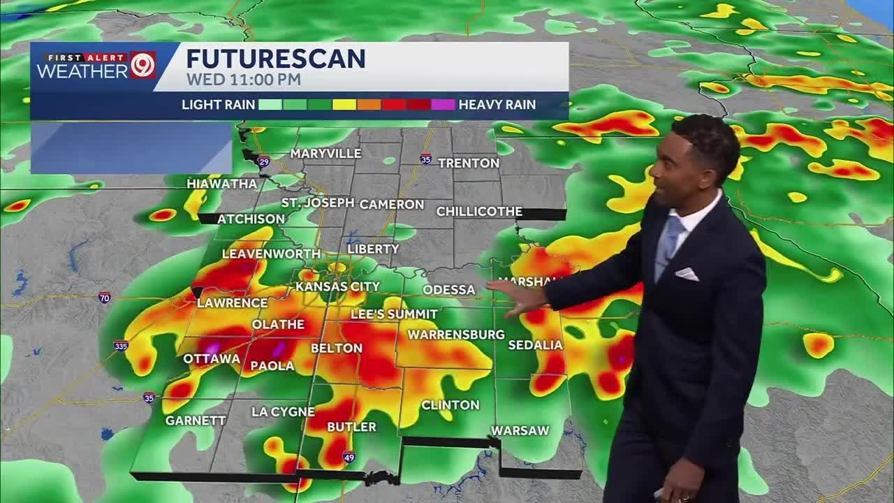 Kansas City weather: Flood watch issued as heavy rain, storms move in ...