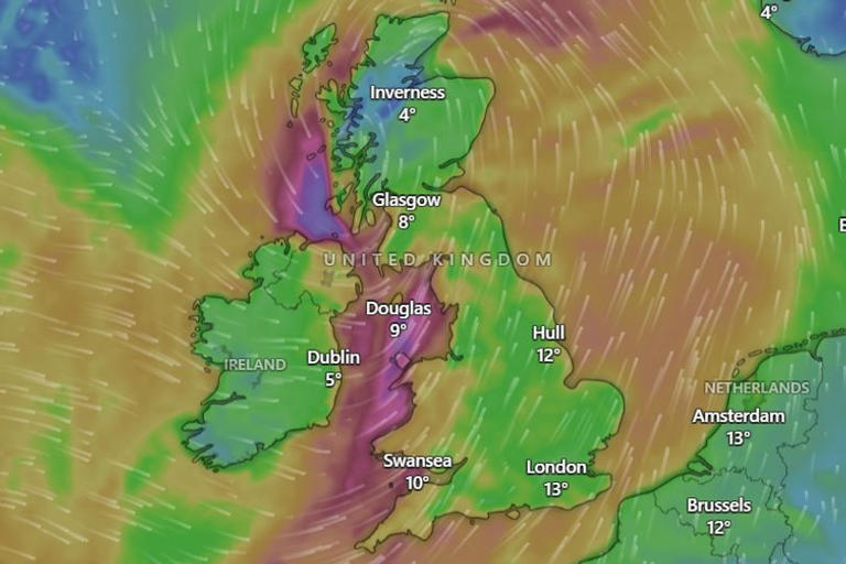 Ireland weather live Storm Dave tracker and timeline as Met Eireann ...