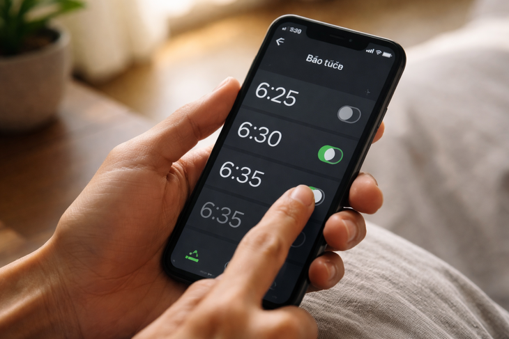 Vì sao nhiều người đặt báo thức theo mốc 5 phút?