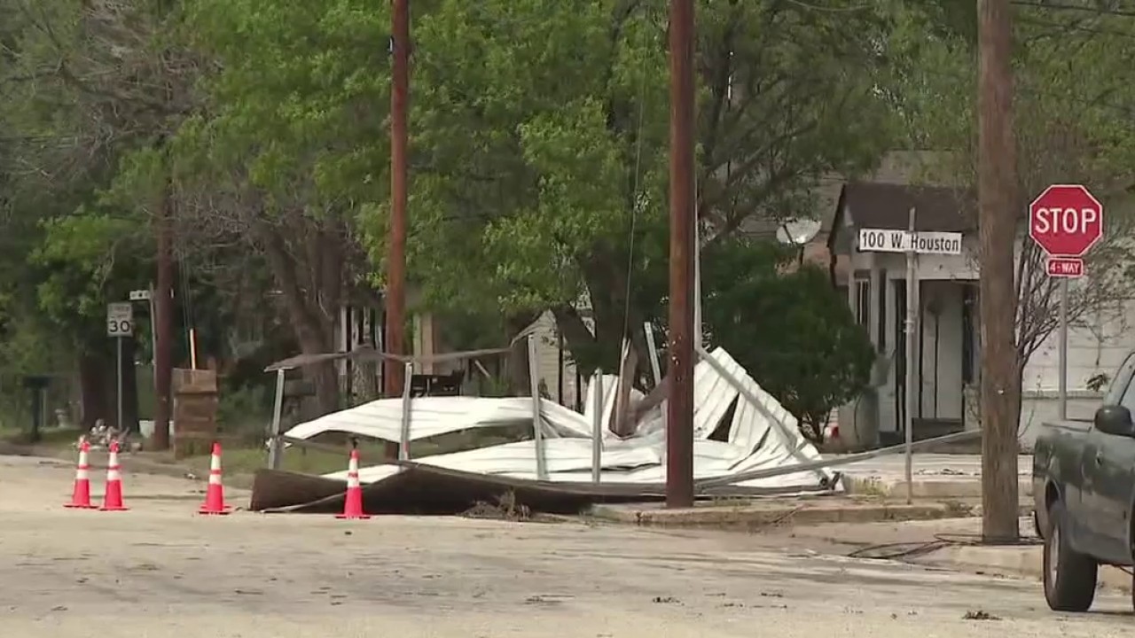 Storm damage in Lee County after confirmed tornado