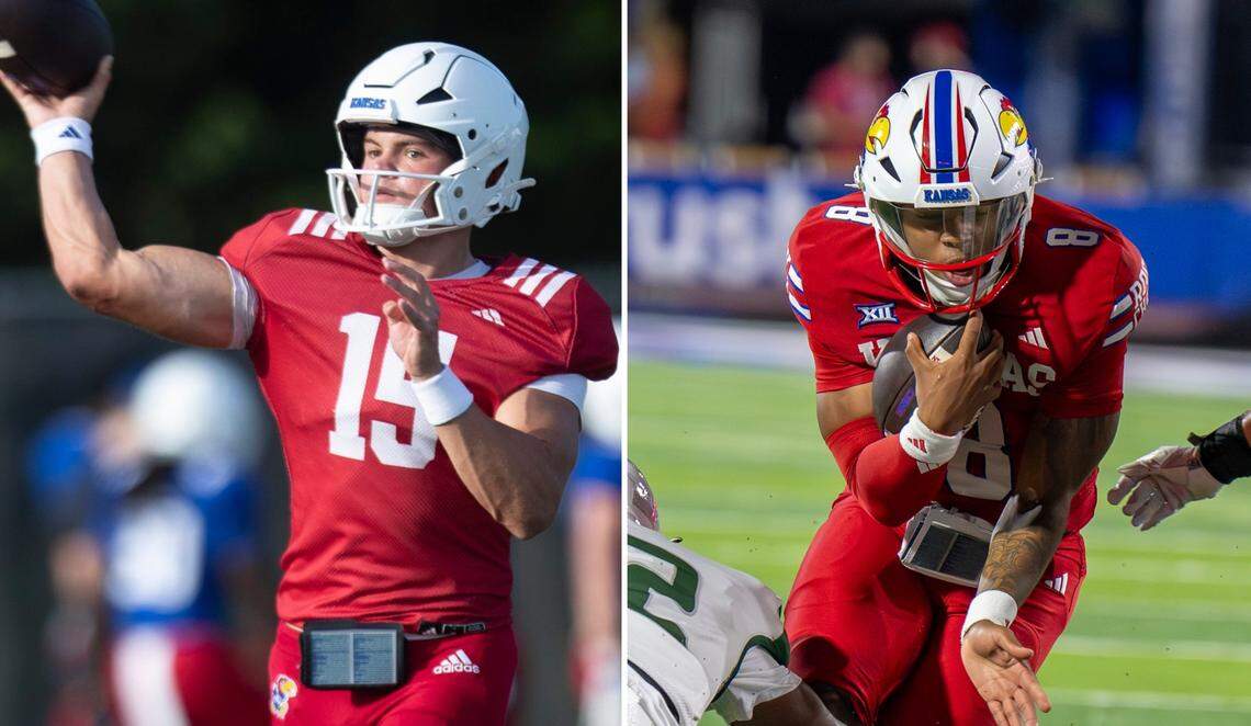 Why the Kansas Jayhawks' QB duel is coming down to this pair of ...