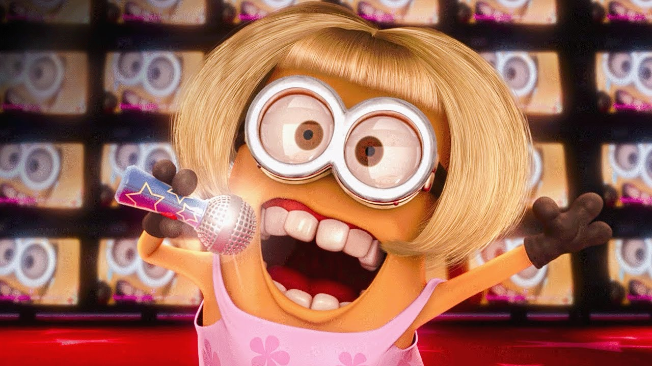 The girls discover the hidden lair Despicable Me