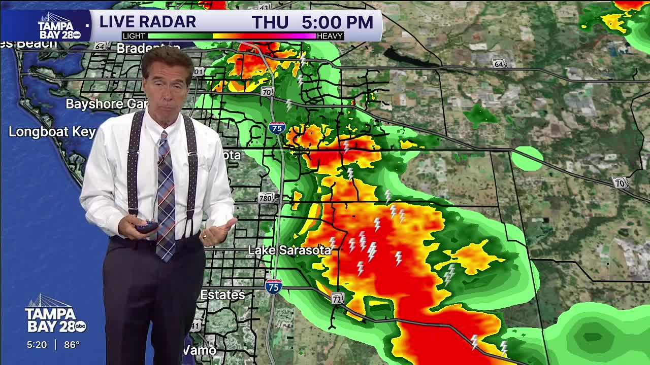Rain expected in the Tampa Bay area overnight
