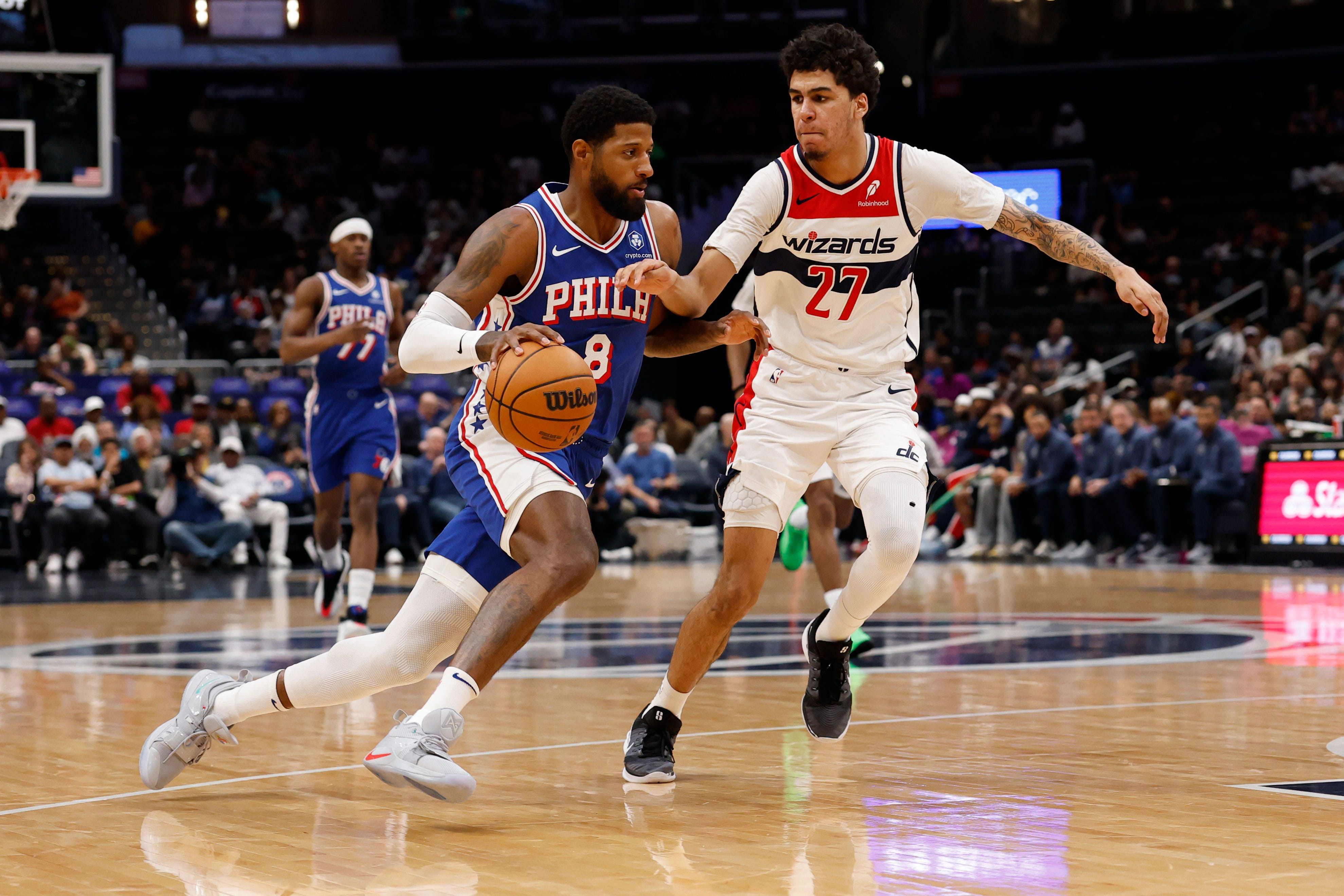 Paul George on Wizards rookie Will Riley: 'He has got a bright future'