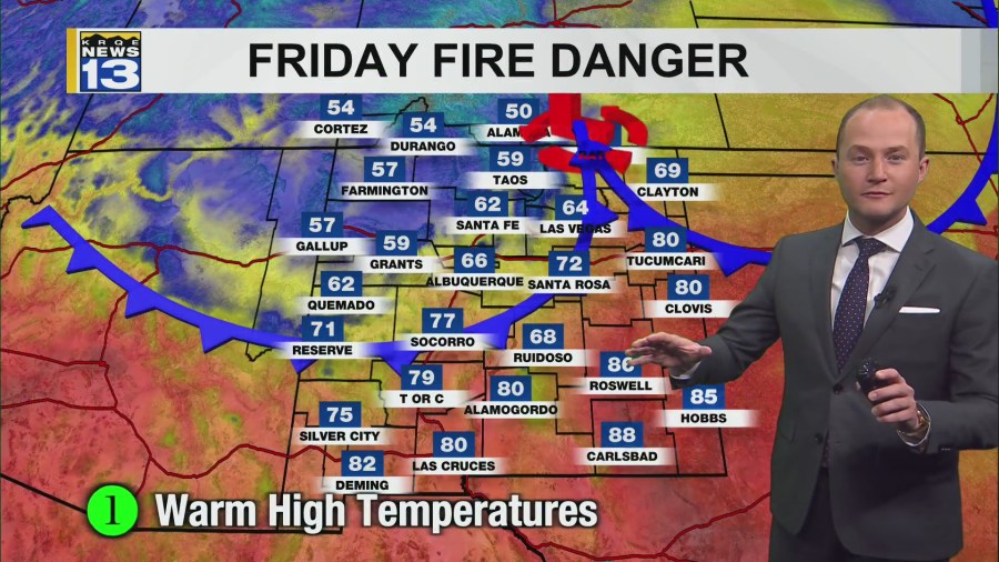 Dry and breezy Friday as cooler weather moves in