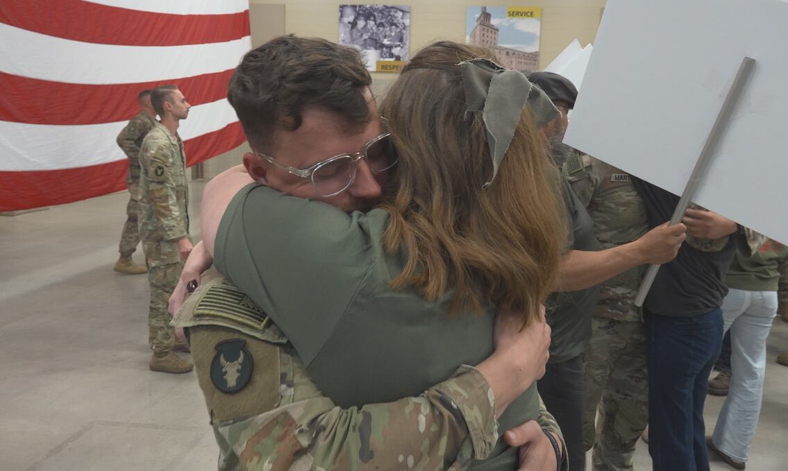Iowa National Guard soldiers return home