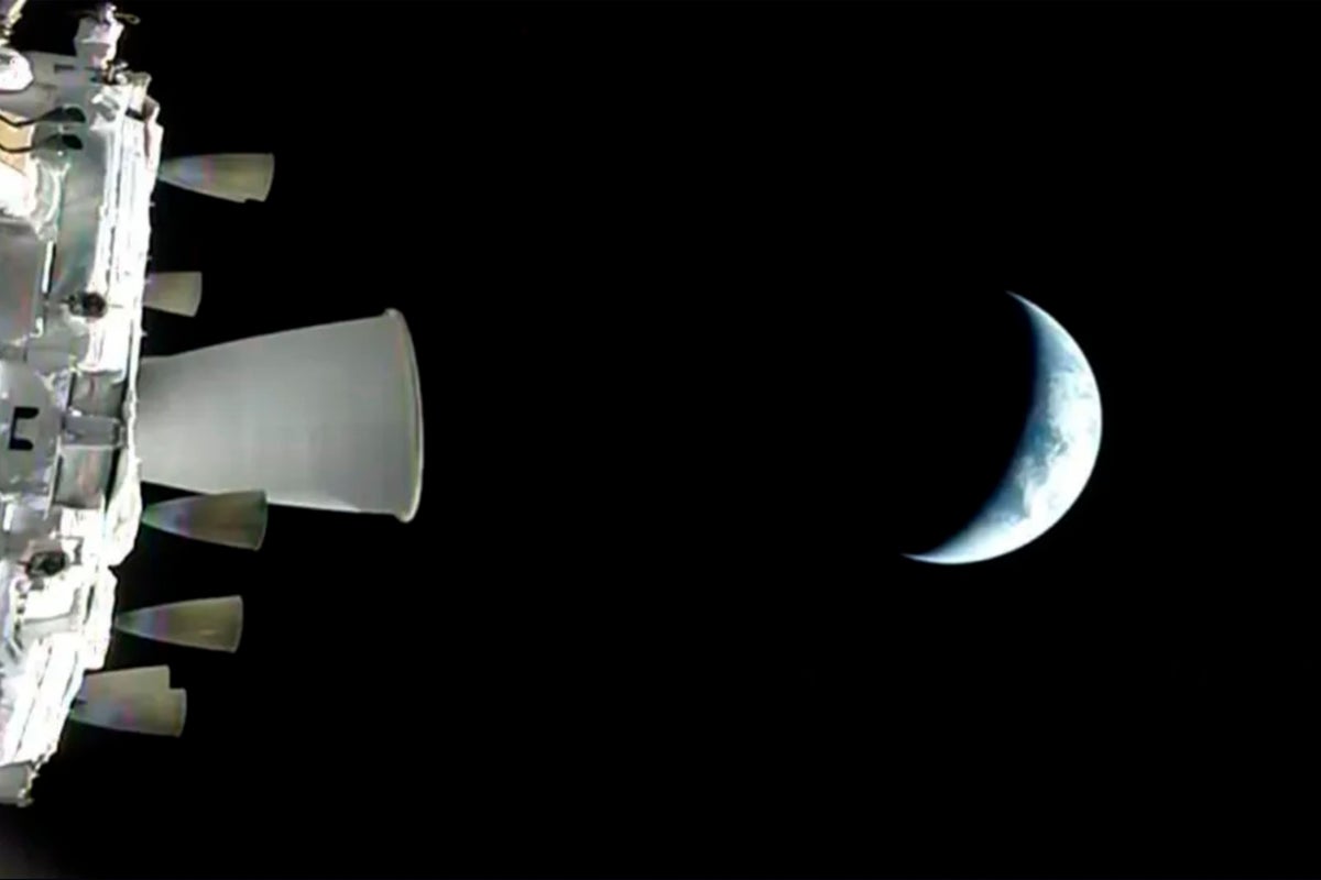 Artemis II leaves Earth orbit and begins journey to the moon