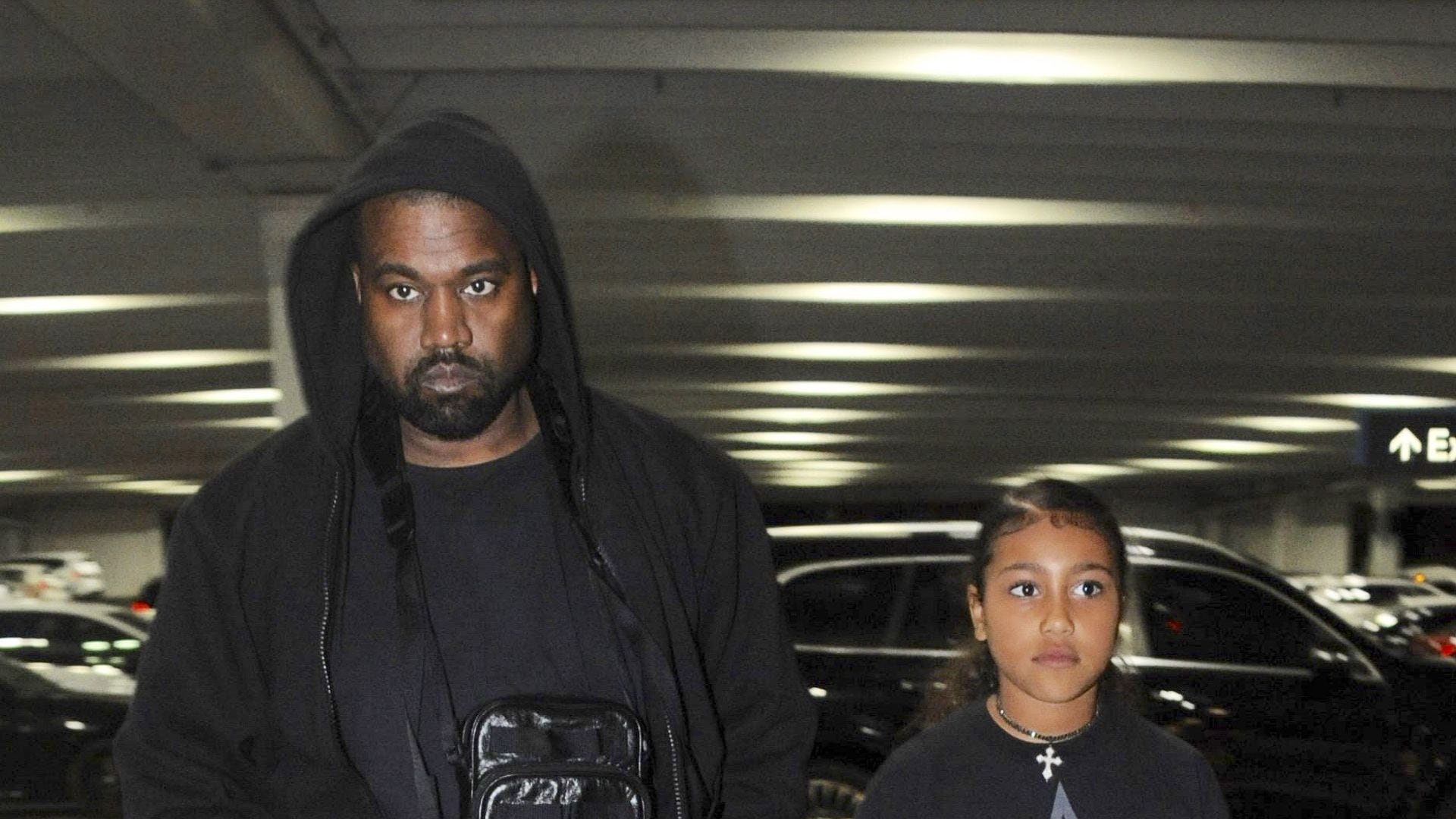 Kanye West and North West reunite onstage at his comeback concert