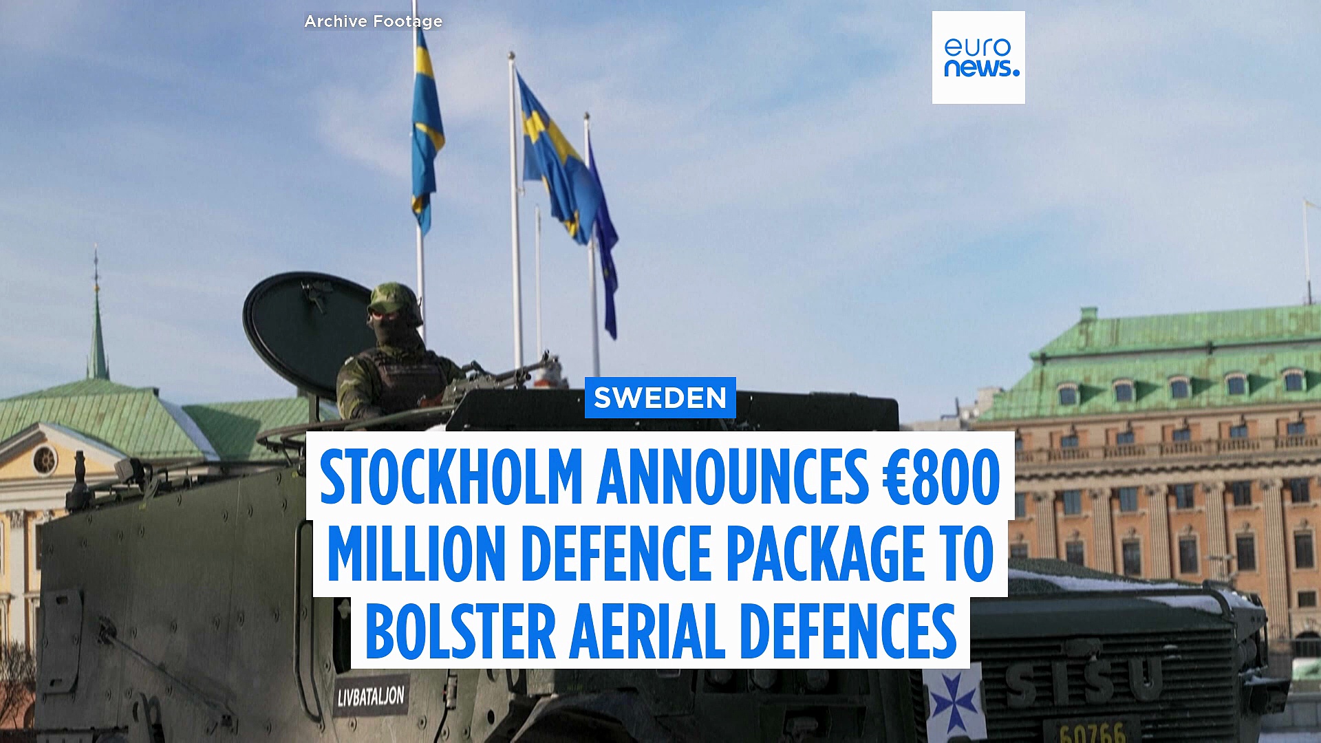 Sweden announces €800 million investment in air and drone defence systems