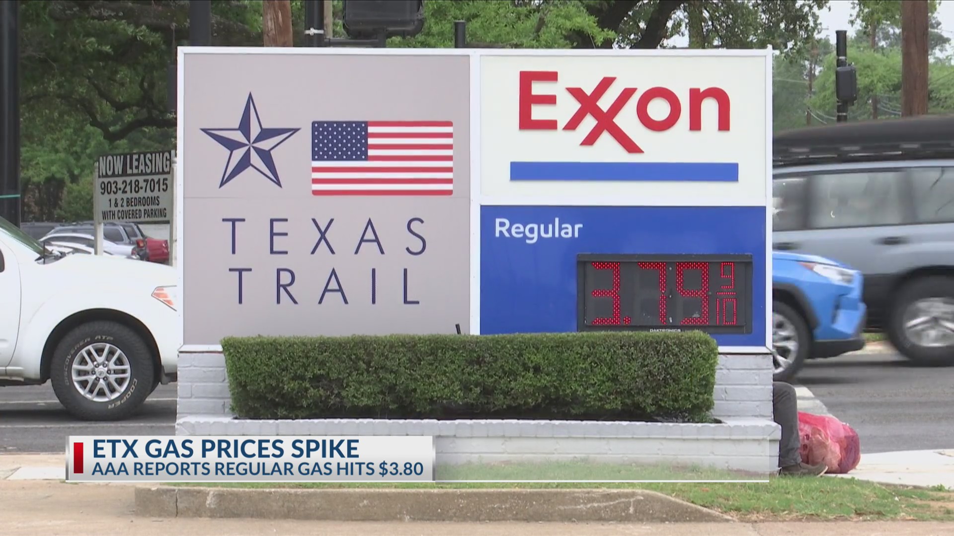 Regular gas prices jump to $3.80 in East Texas cities