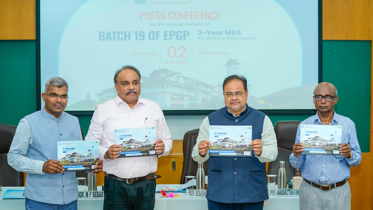 IIM Kozhikode opens admissions for 19th executive MBA batch; working ...