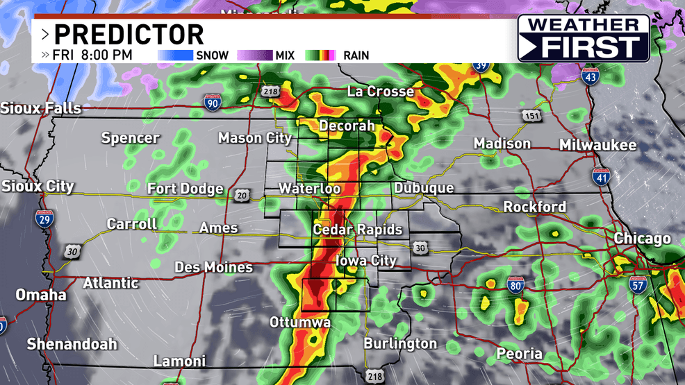 More storms on the way Friday, some could be strong in eastern Iowa