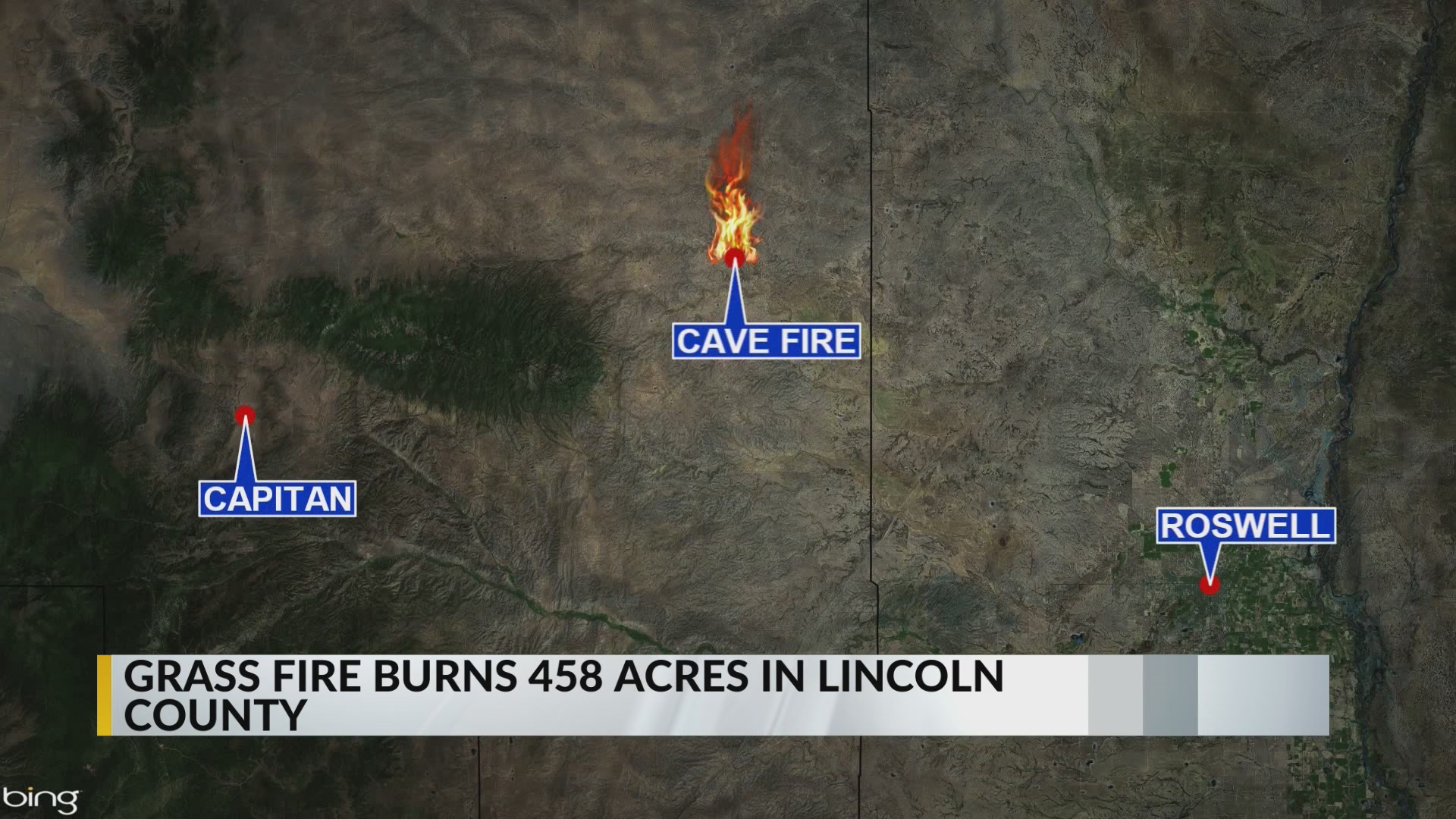 Cave Fire burns 458 acres in Lincoln County
