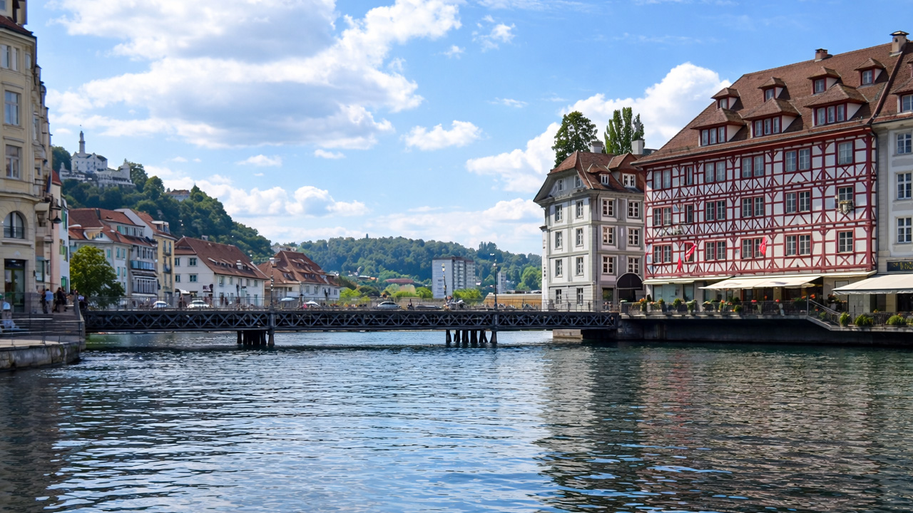 Dit uitzicht op de oude stad voelt als Luzern