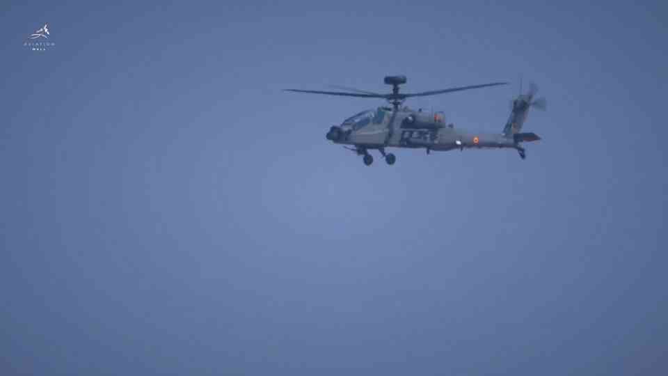 Indian Air Force Apache fires Hellfire missiles in live strike drill