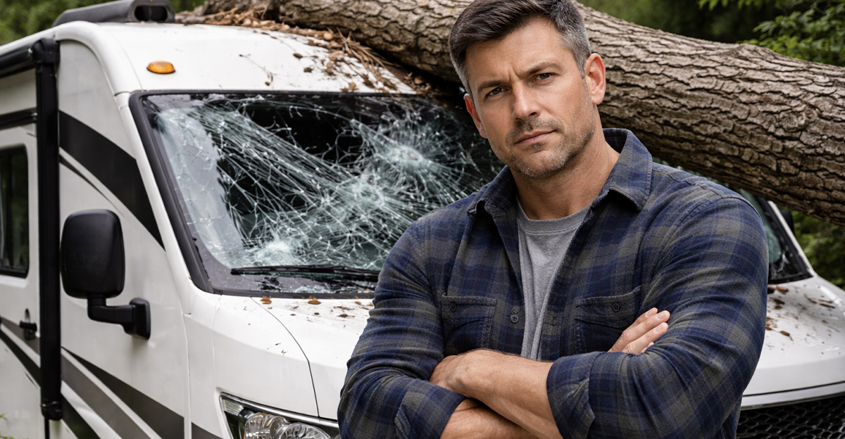 My RV was damaged by a fallen tree at a campground, and management says ...