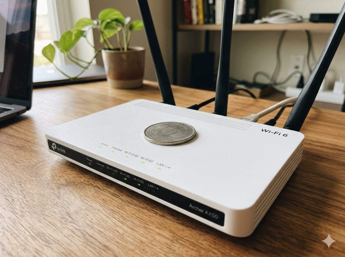 Poner una moneda arriba del modem de WiFi: por qué lo recomiendan y ...