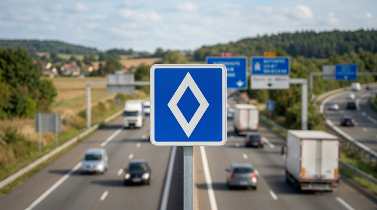 Nieuw verkeersbord met witte ruit rukt op in Europa: negeren levert een ...