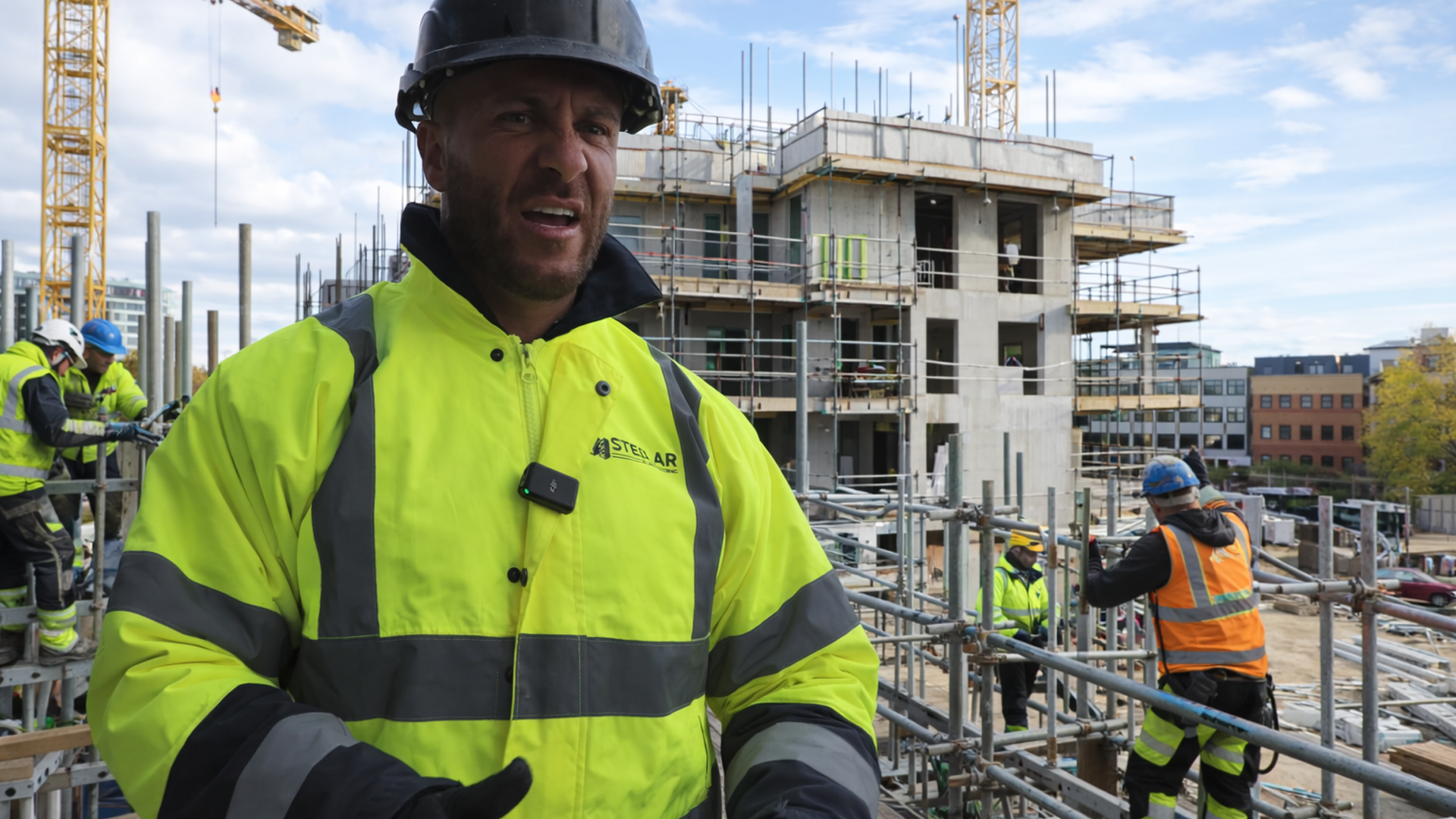 Massive scaffolding project nearly goes wrong