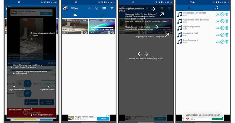 Cómo guardar el audio multicanal de un vídeo usando tu teléfono