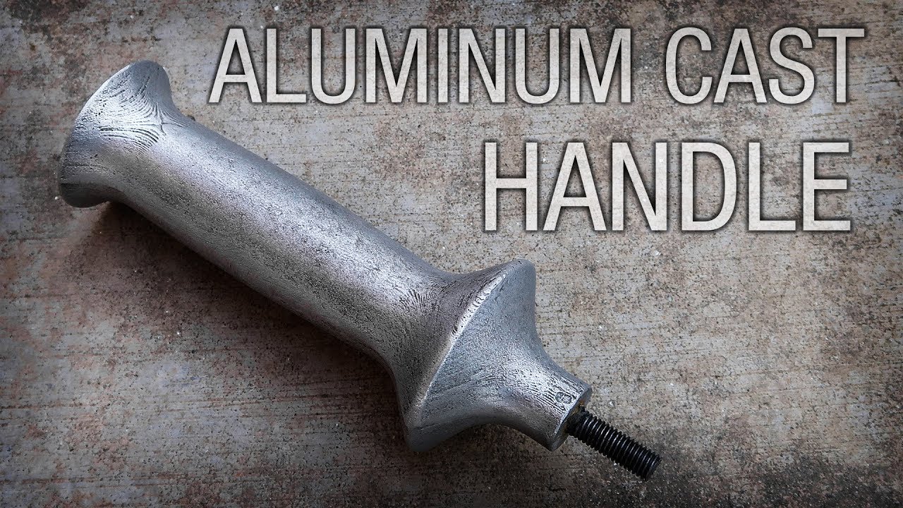 Aluminum cast tool handle with threaded rod insert