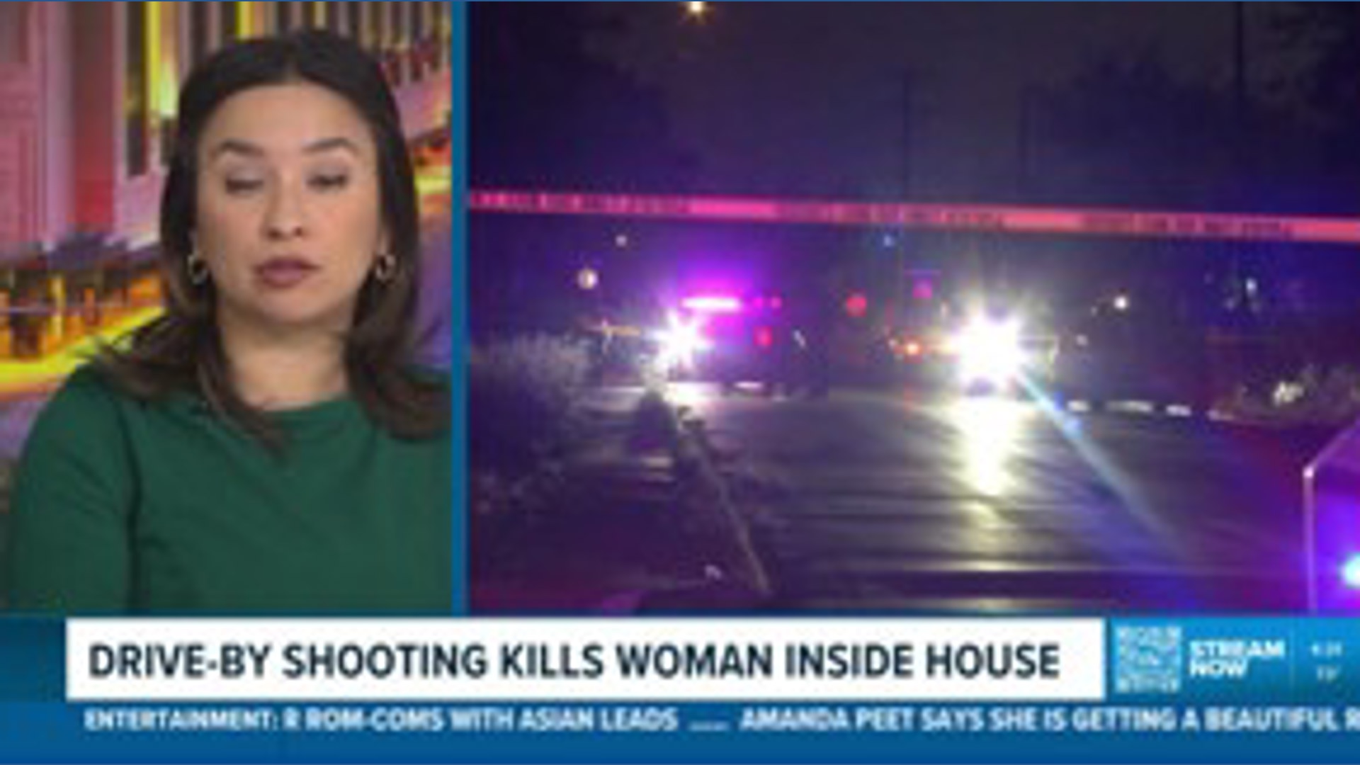 Woman killed in drive-by shooting while she was in her home, police say