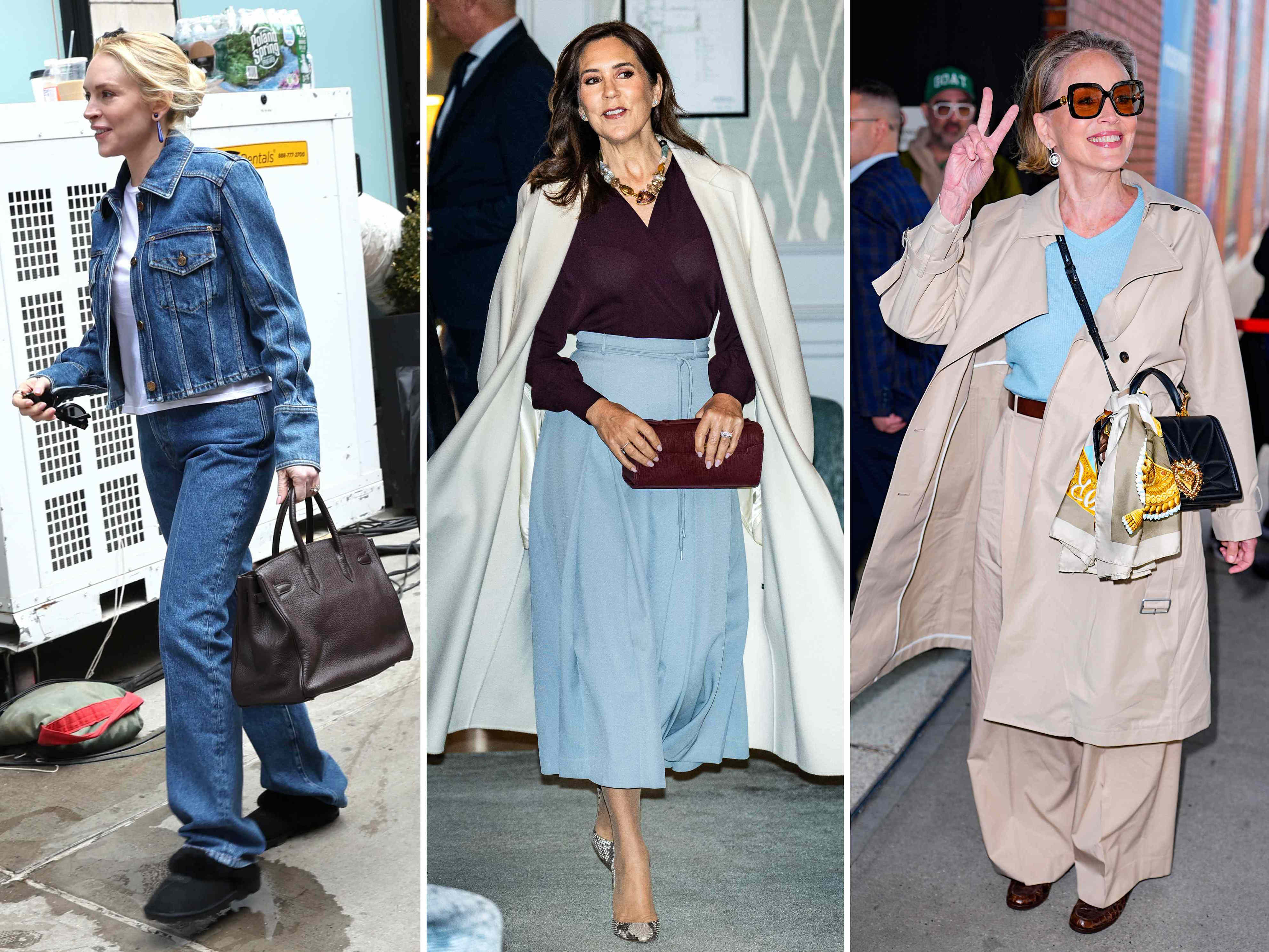 Sharon Stone and Meryl Streep are making a case for blue this spring—I ...