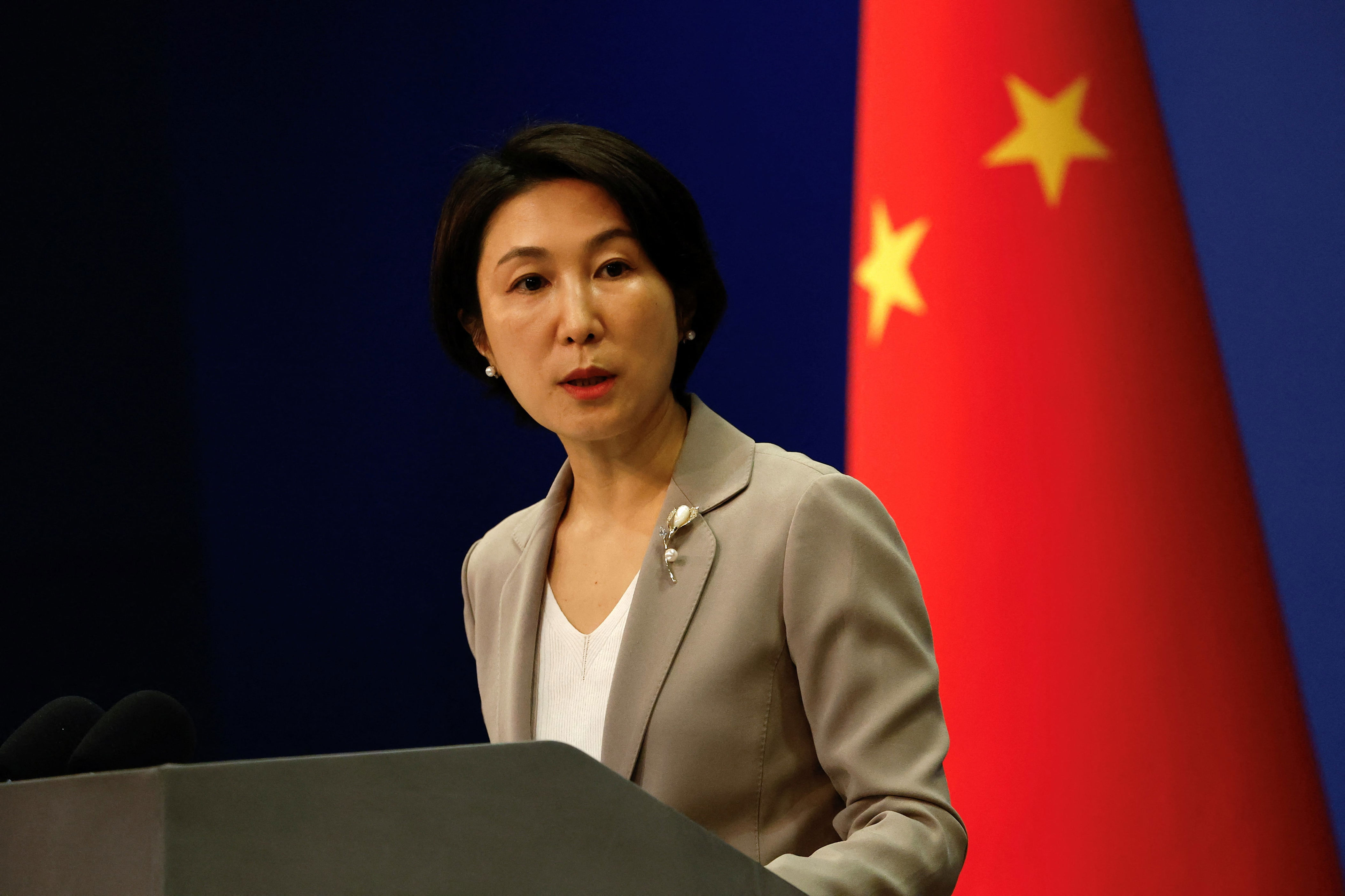 Chinese Ministry of Foreign Affairs spokesperson Mao Ning. /Reuters-Yonhap