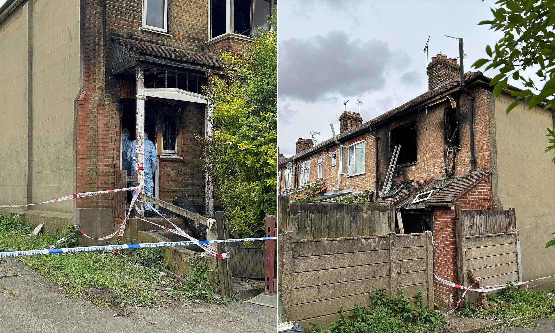 Man, 25, charged with murder after two die in house fire in north London