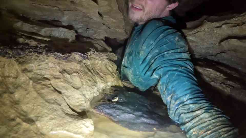 They crawled through collapse rock and reached something they didn’t expect