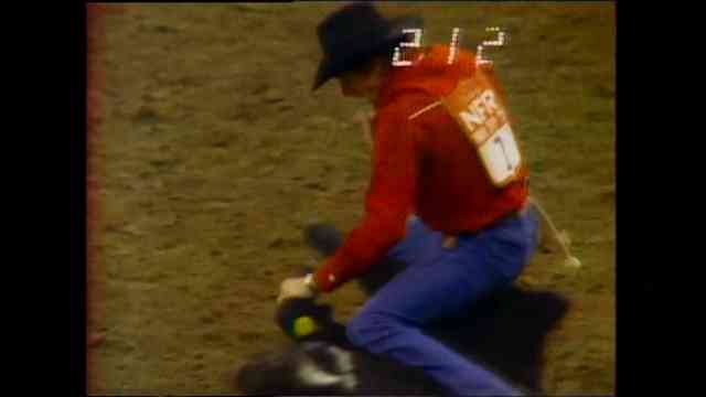 He looked late out of the box - until the rope snapped tight