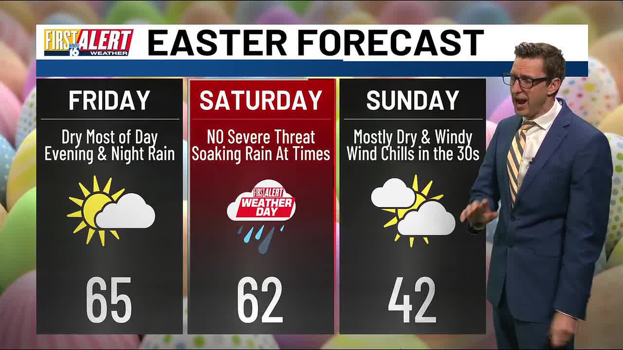 First alert forecast: Cloudy, cool Friday; rain chances late tonight