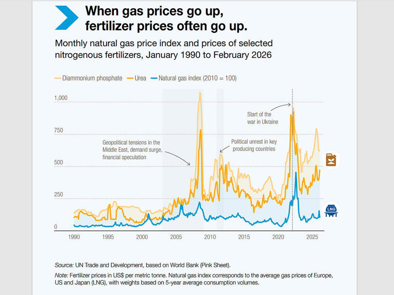 Iran war: Fertilizer supply squeeze deepens, raising risks for global ...