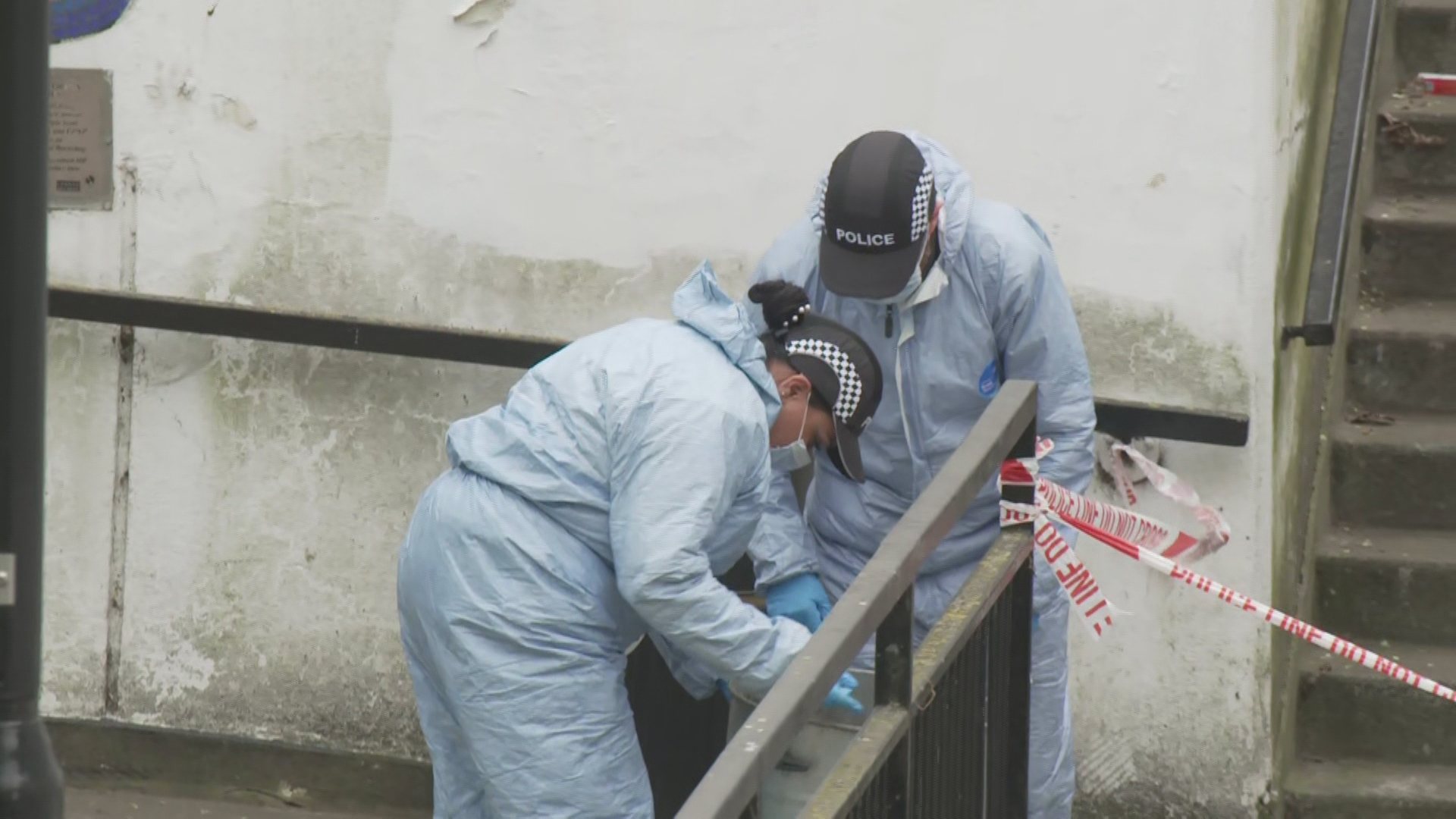 Crime scene investigators search Woolwich shooting scene