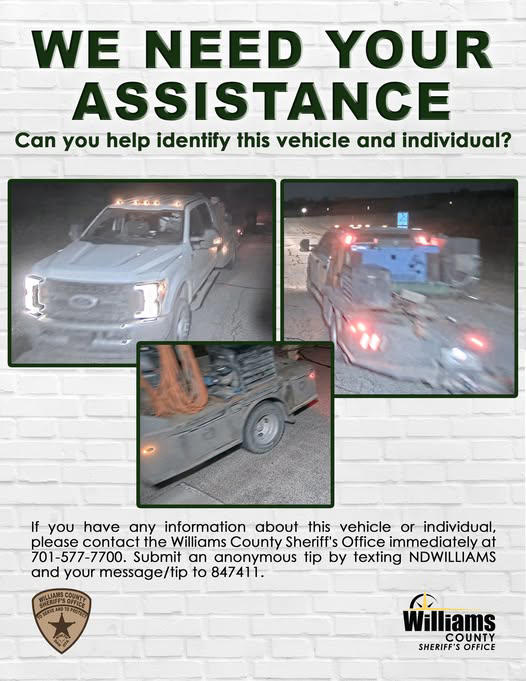 Williams County authorities seek public help identifying theft suspect