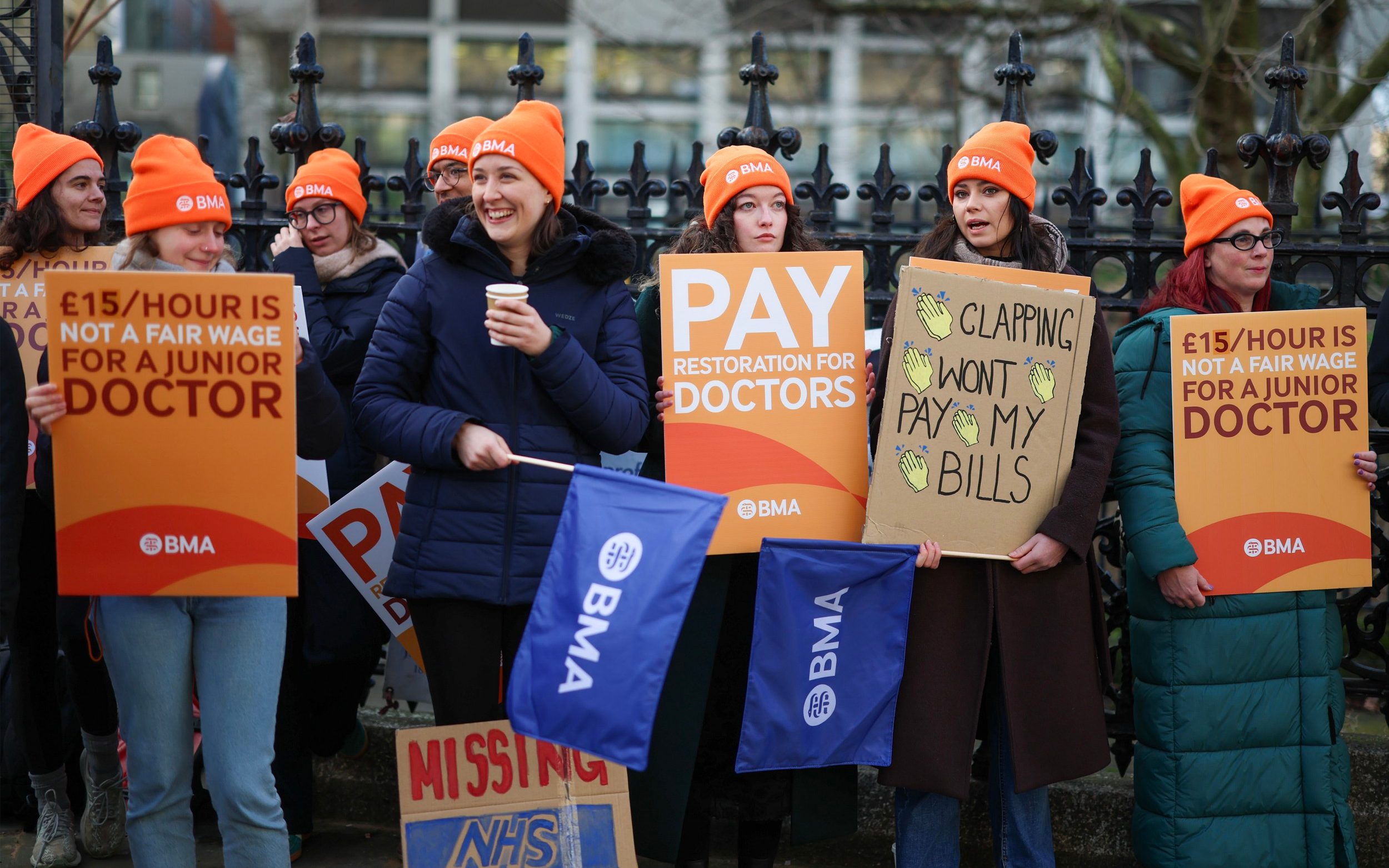 Junior doctors will begin six days of industrial action on April 7 - Geoff Pugh