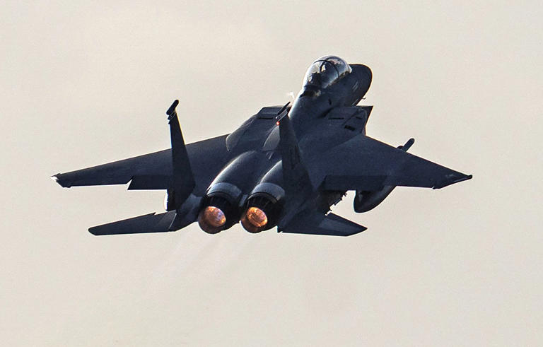 Hunt for missing pilot after US fighter jet is shot down over Iran