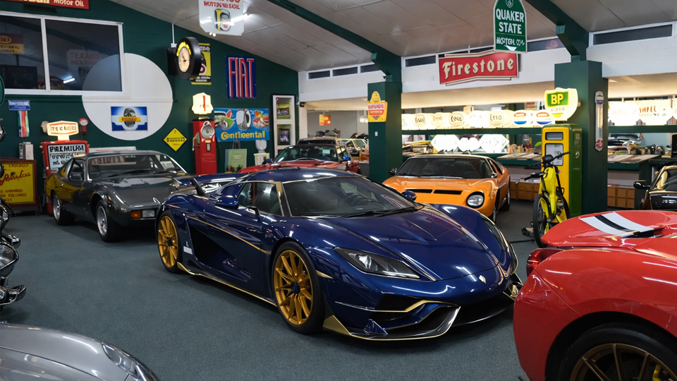 Luxury car collection owned by young millionaire