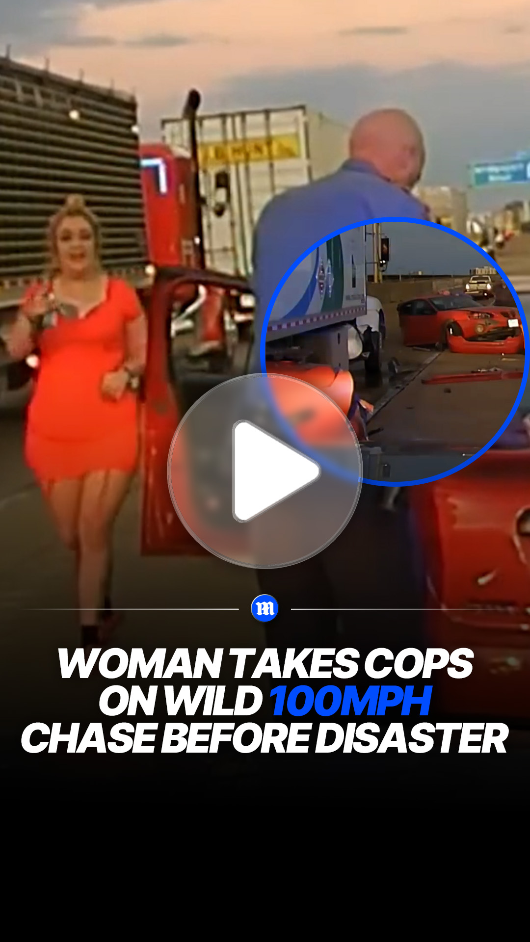 Woman leads police on high-speed chase before crashing