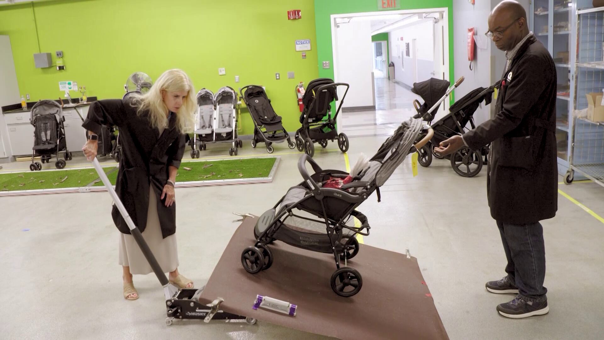 Meeting stroller safety standards