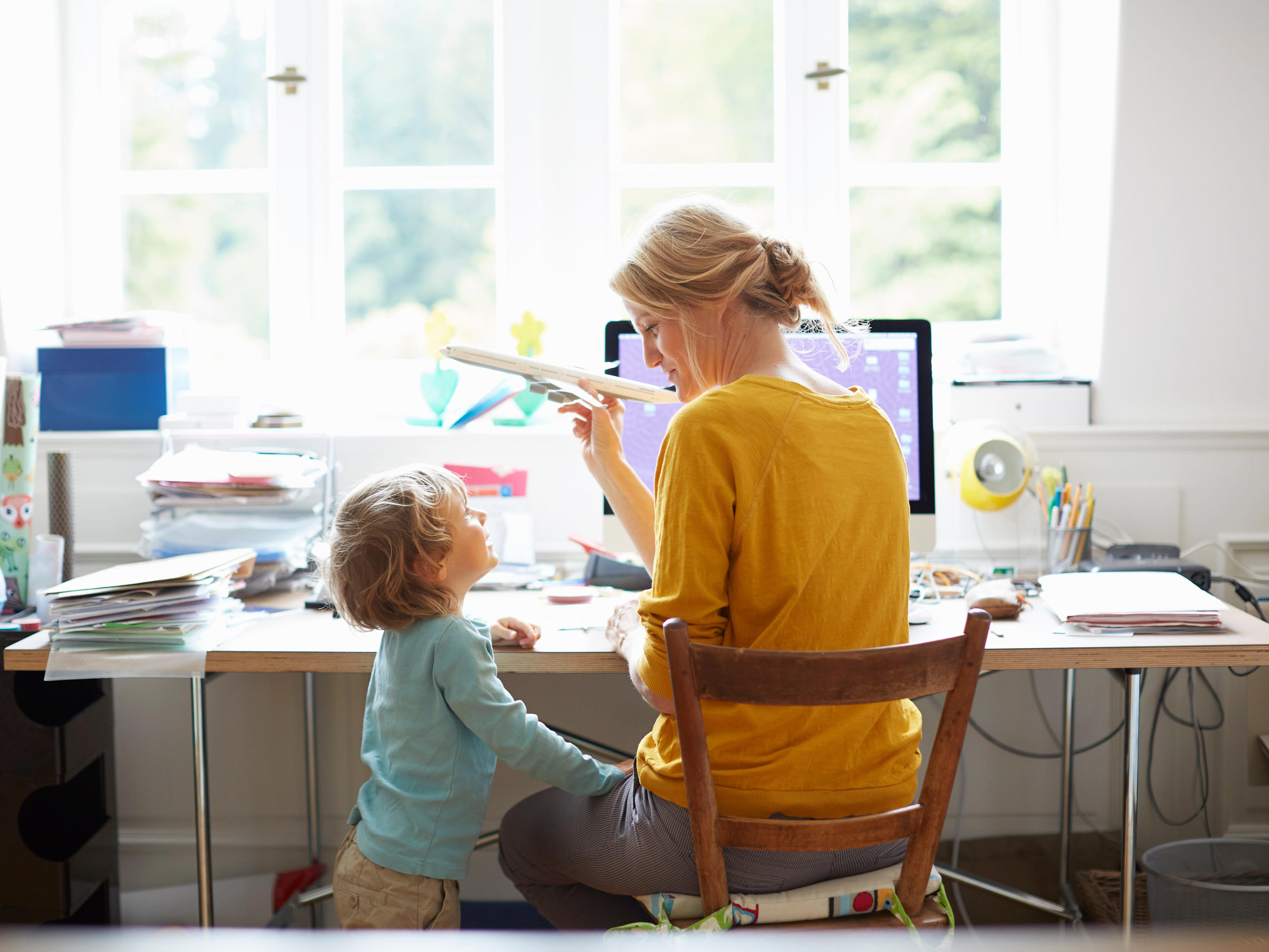 I dragged my son to all my work meetings as a single mom who couldn't afford childcare. I worried I ruined his childhood.