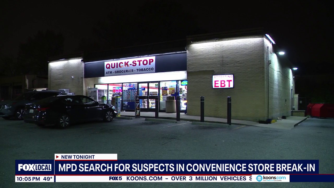 MPD searching for 2 suspects in Northeast DC convenience store break-in