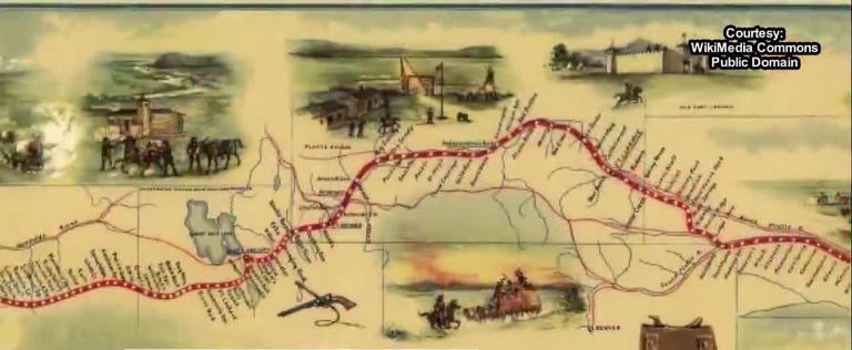 The Pony Express began delivering on April 3, 1860