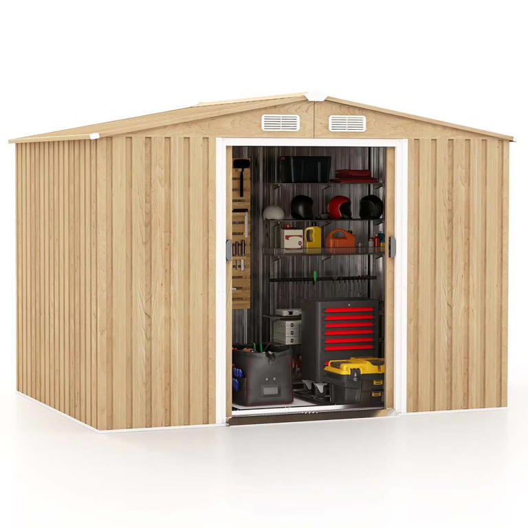 Target has a 'sturdy' outdoor storage shed on sale for 62% off