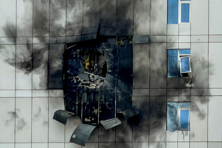 A building in Manama, Bahrain, that was damaged by an Iranian drone attack last month. Iran has adopted an asymmetric strategy, targeting Arab Gulf states