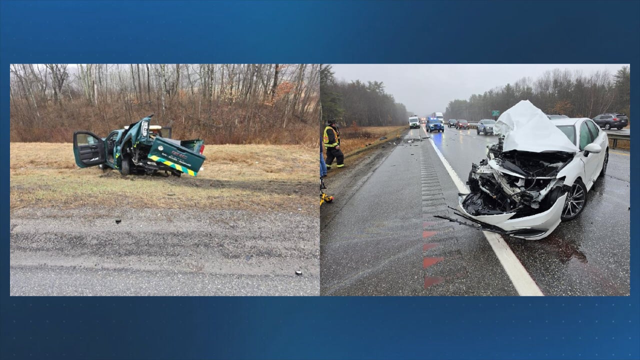 Driver cited after crashing into Maine Turnpike Authority truck on I-95 ...